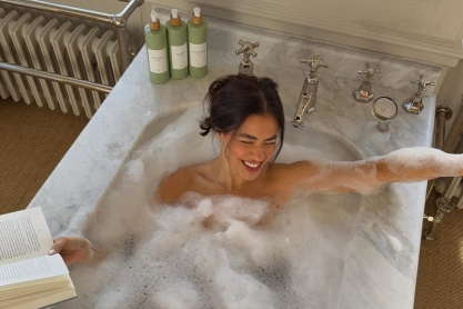 αφρόλουτρο με άρωμα πούδρας