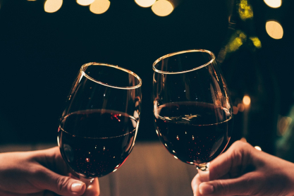 Κόκκινο κρασί - Χριστουγεννιάτικο τραπέζι