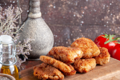 Τραγανό σνίτσελ κοτόπουλο στο air fryer