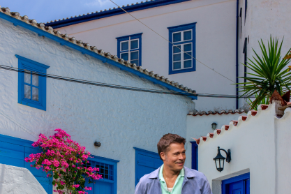 Ο Μπραντ Πιτ έφτασε στην Ύδρα για τα γυρίσματα της νέας ταινίας του