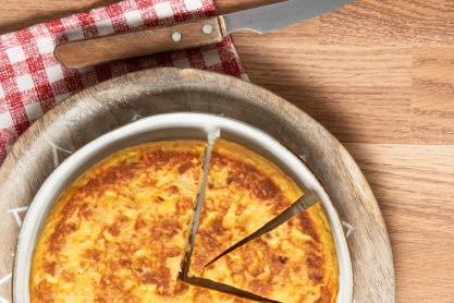 Εύκολη και χορταστική ομελέτα ζυμαρικών στο air fryer