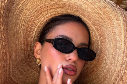 όμπρε ροζ νύχια