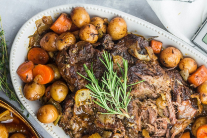 Το πιο ζουμερό πασχαλινό αρνί στον φούρνο με πατάτες