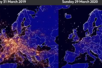 Ο κορωνοϊός... άδειασε τον ουρανό: Βίντεο timelapse με την κίνηση των αεροπλάνων στην Ευρώπη