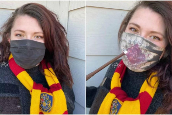 Αυτή η μάσκα προστασίας «μεταμορφώνεται» στον Μαγικό Χάρτη του Harry Potter