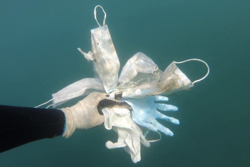 Μάσκες και γάντια στο βυθό της Μεσογείου -Το νέο είδος ρύπανσης που έφερε ο COVID-19