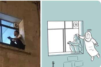 Ο Jihad Al-Suwaiti σκαρφάλωνε καθημερινά στο παράθυρο του νοσοκομείου για να βλέπει τη μητέρα του που έπασχε από κορωνοϊό