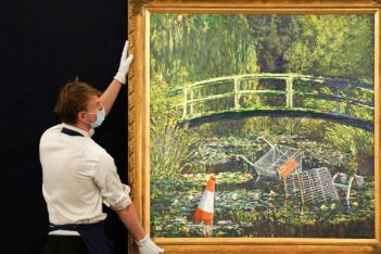 «Show me the Monet»: Στο σφυρί η «ερμηνεία» του Banksy