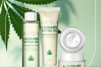 Η Avon παρουσιάζει την επαναστατική σειρά προϊόντων περιποίησης Cannabis Sativa Oil