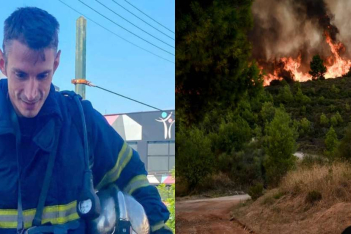 O πυροσβέστης και πρωταθλητής Πάνος Τριβιζάς : «Όσα χρόνια υπηρετώ δεν έχω πάει σε πιο δύσκολη φωτιά»