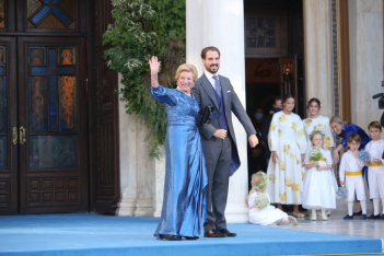 Βασιλικές εμφανίσεις με Celia Kritharioti στο λαμπερό γάμο του Φίλιππου Γλύξμπουργκ και της Νίνα Φλορ