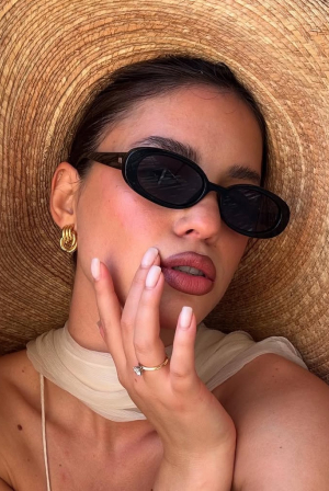 όμπρε ροζ νύχια