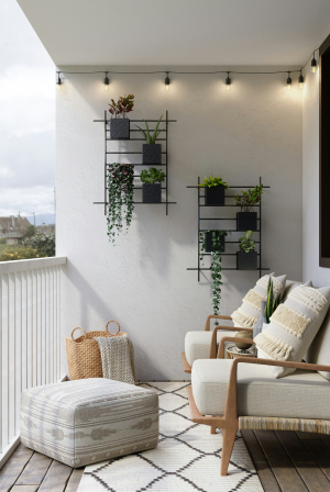 Το αναδιπλούμενο τραπεζάκι από τα JYSK που μπαίνει και στο πιο στενό μπαλκόνι