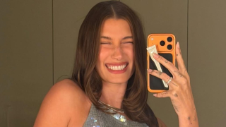 νύχια με γκλίτερ ασημί