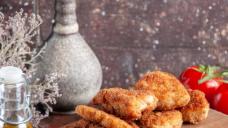 Τραγανό σνίτσελ κοτόπουλο στο air fryer